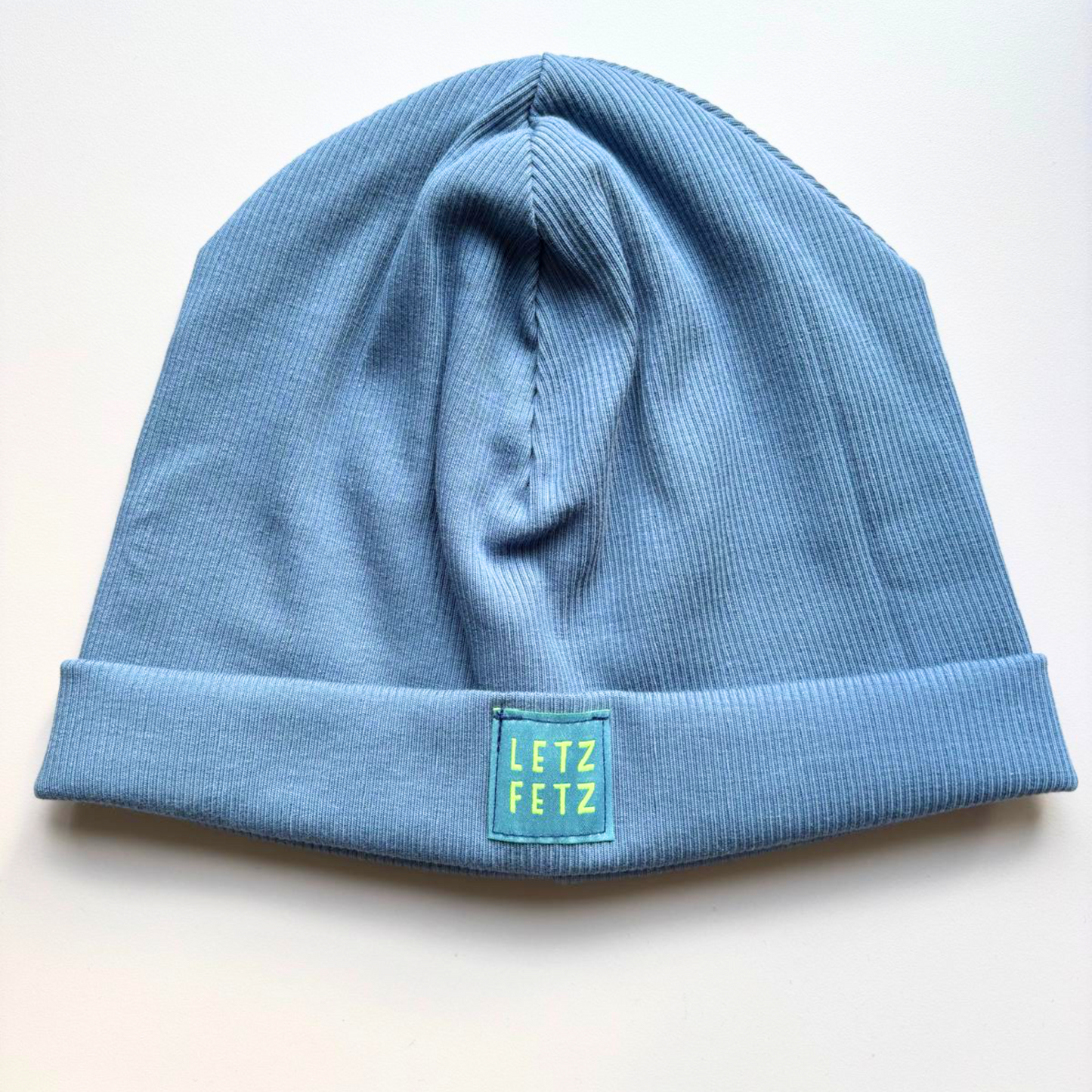 Beanie "blau/LETZ FETZ" (KU 53-56cm)