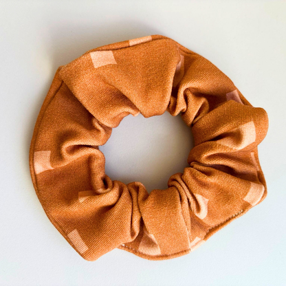 Scrunchie "Geometrische Formen Braun"