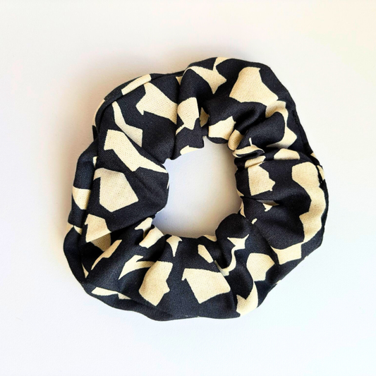 Scrunchie "Geometrisch Schwarz/Weiß"