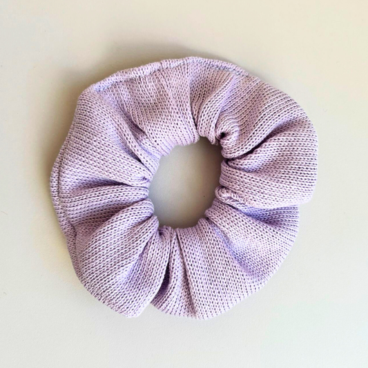 Scrunchie "Baumwollstrick Flieder"