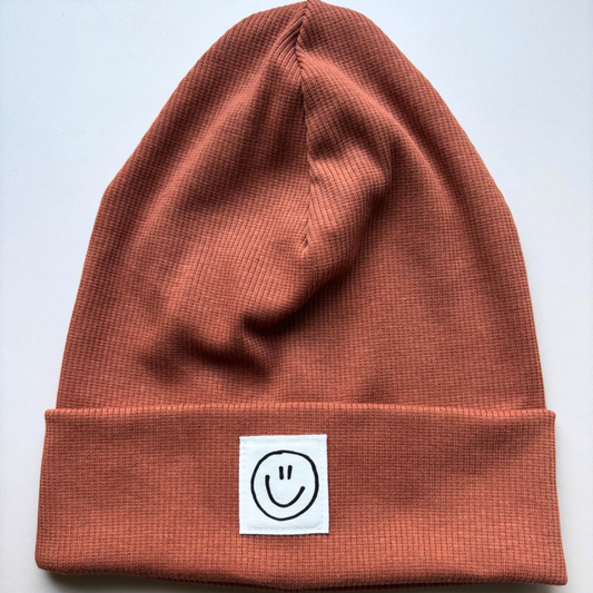 Beanie "terracotta/SMILEY" (KU 49-52cm)