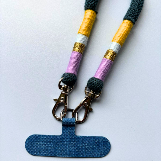 Handykordel "petrol" (Länge ca. 120cm/Körpergröße 170cm- 185cm)