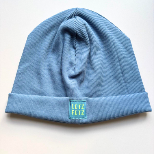 Beanie "blau/LETZ FETZ" (KU 53-56cm)