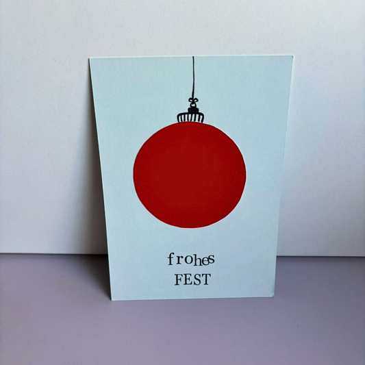 Postkarte "FROHES FEST"