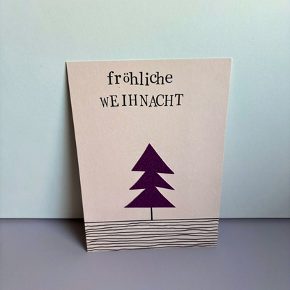 Postkarte "FRÖHLICHE WEIHNACHT"