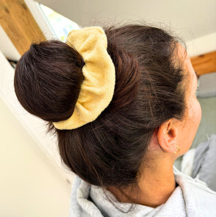 Scrunchie "buttergelb Frottee"