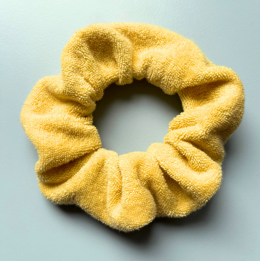 Scrunchie "buttergelb Frottee"